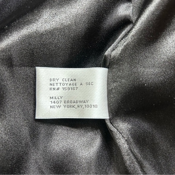 Milly Windowpane Faux Fur Coat SZ M - Picture 7 of 8